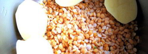 гороховый суп с копченостями и тыквой. Шаг 5