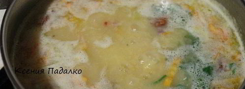 гороховый суп с копчеными крылышками. Шаг 7