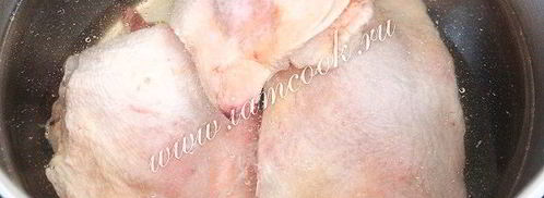 гороховый суп с куриными бедрами. Шаг 5