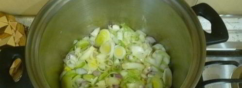 гороховый суп с курицей и кокосовым молоком. Шаг 4