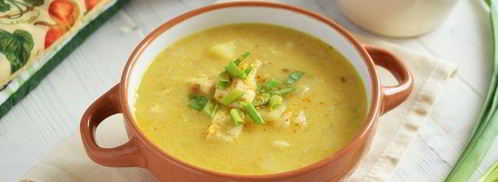 гороховый суп с курицей и кокосовым молоком. Шаг 7