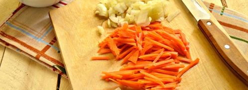 гороховый суп с курицей и сухариками. Шаг 4