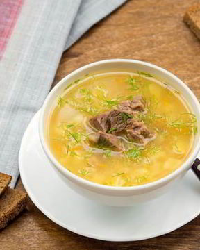 Гороховый суп с тмином и сельдереем