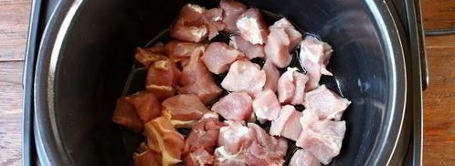 гороховый суп со свининой в мультиварке. Шаг 4