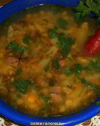 Кукурузно-гороховый суп