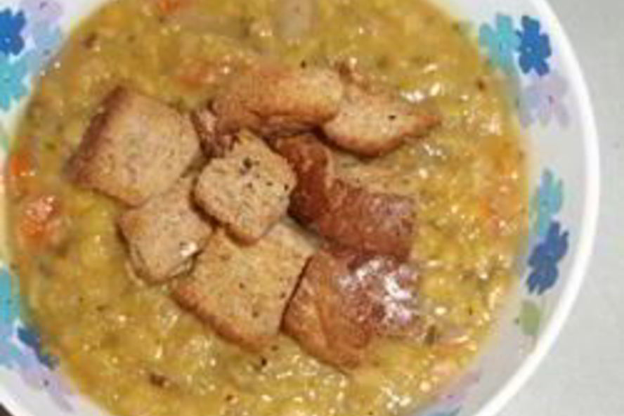 Рецепт постного горохового супа