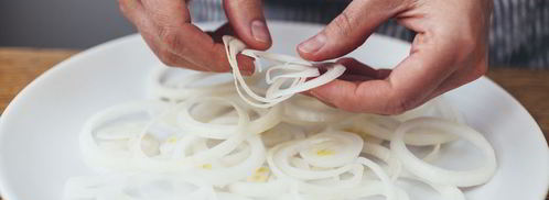 суп гороховый с беконом и луком-фри. Шаг 3