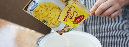 суп гороховый с беконом и луком-фри. Шаг 7