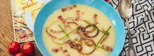 суп гороховый с беконом и луком-фри. Шаг 9