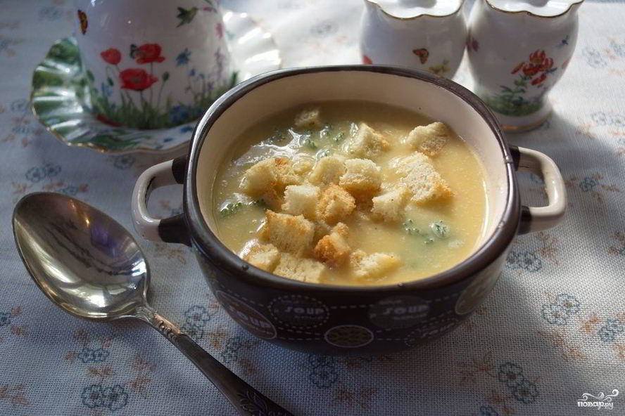 Рецепт супа горохового с гренками
