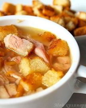 Суп гороховый с копченостями в мультиварке