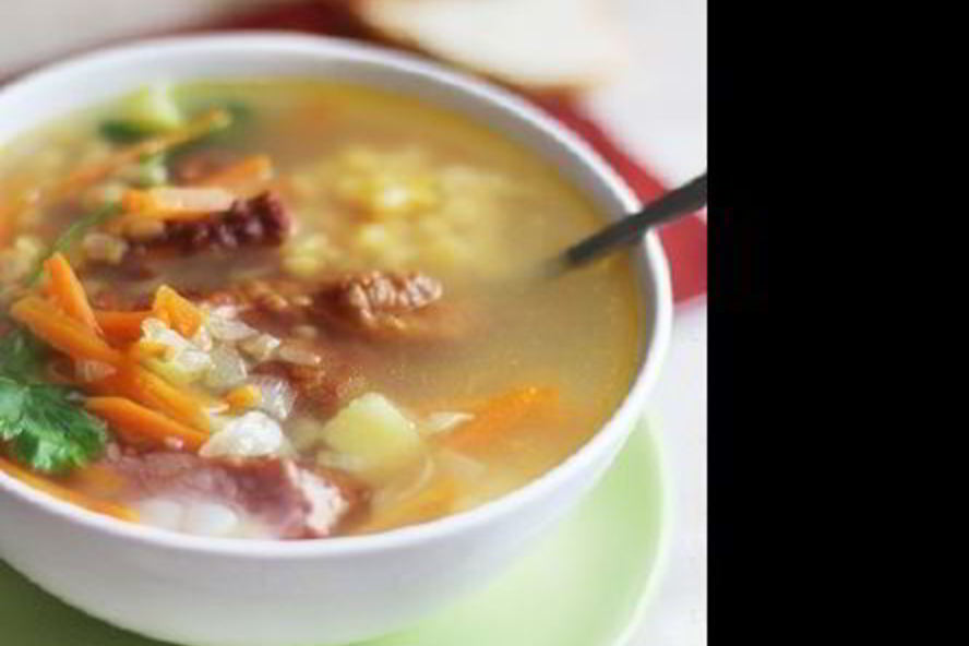 Рецепт супа горохового с копчеными ребрышками