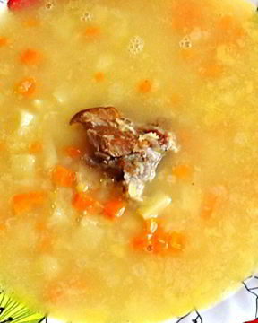 Суп гороховый с ребрами