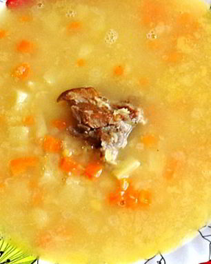 Суп гороховый с ребрами
