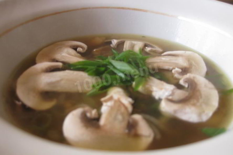 Рецепт грибного супа с курицей из шампиньонов