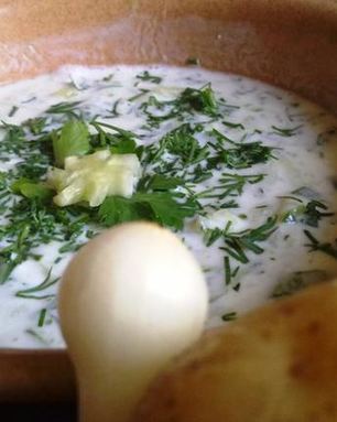 Холодник из кефира по-белорусски