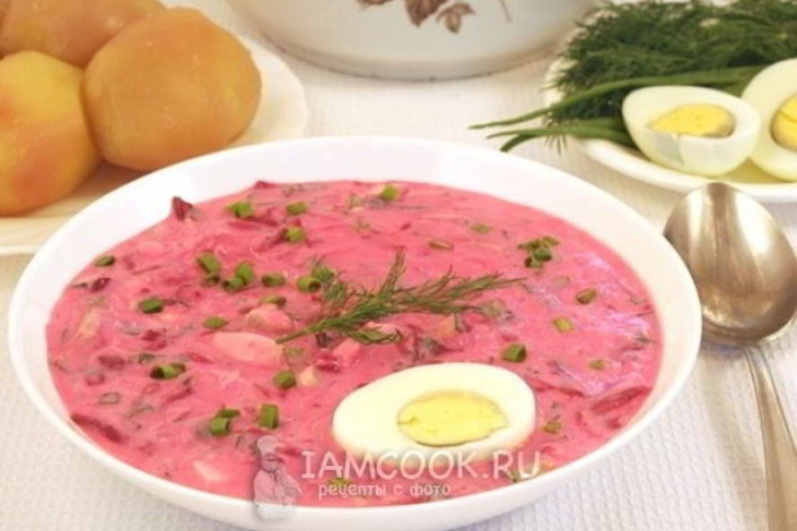 Рецепт холодника из свеклы на кефире