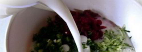 холодник на кефире со свеклой. Шаг 4