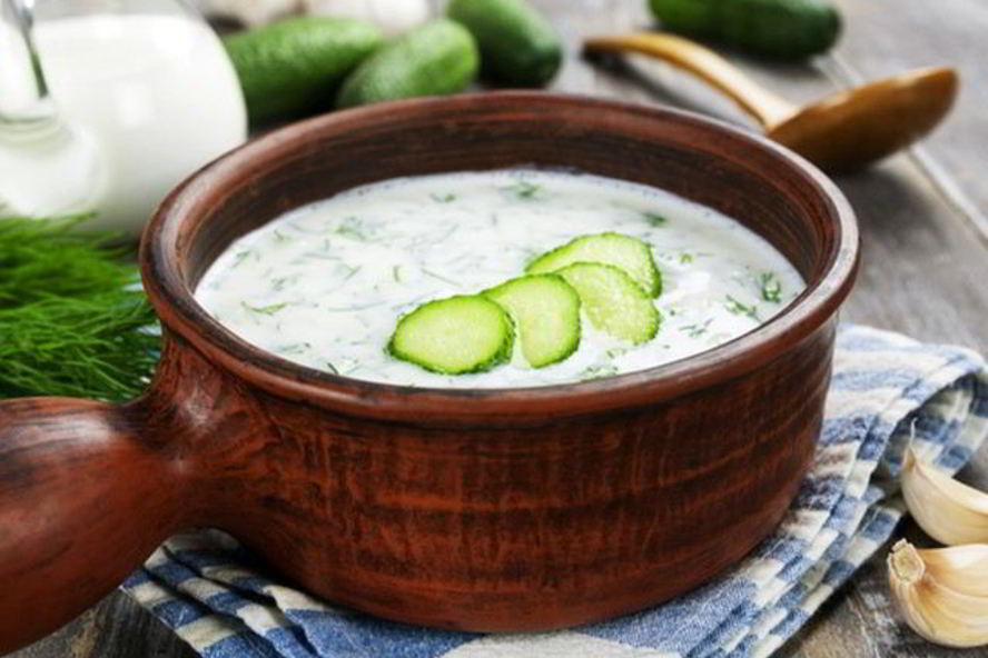 Рецепт холодного огуречного супа