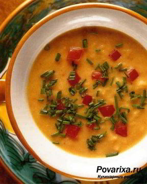 Холодный суп из помидоров