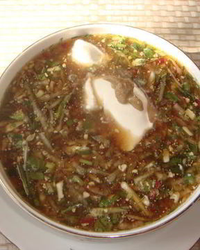 Холодный суп на квасе для худеющих