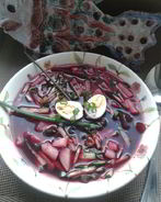 Холодный суп на свекольном квасе