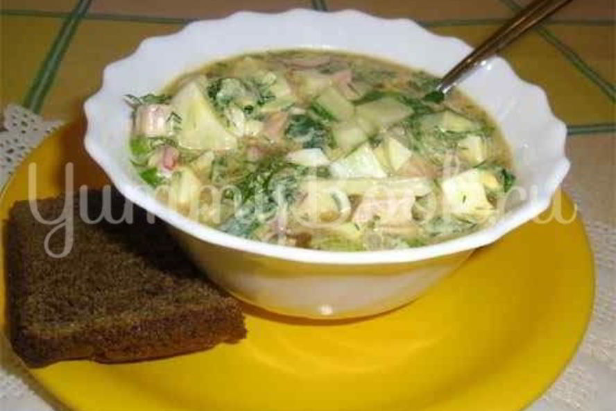 Рецепт холодного супа окрошка