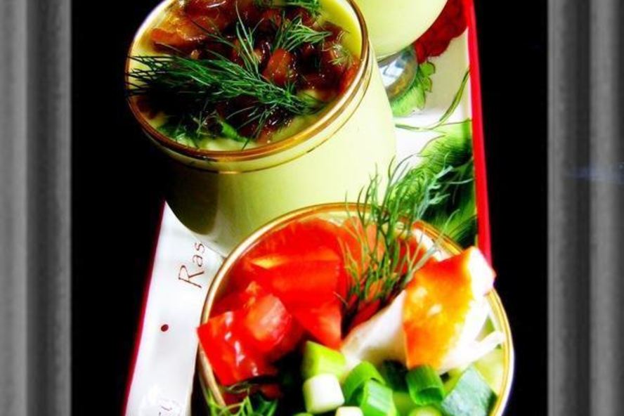 Рецепт холодного супа-пюре авокадо и компания