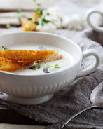 Холодный суп-пюре из цветной капусты