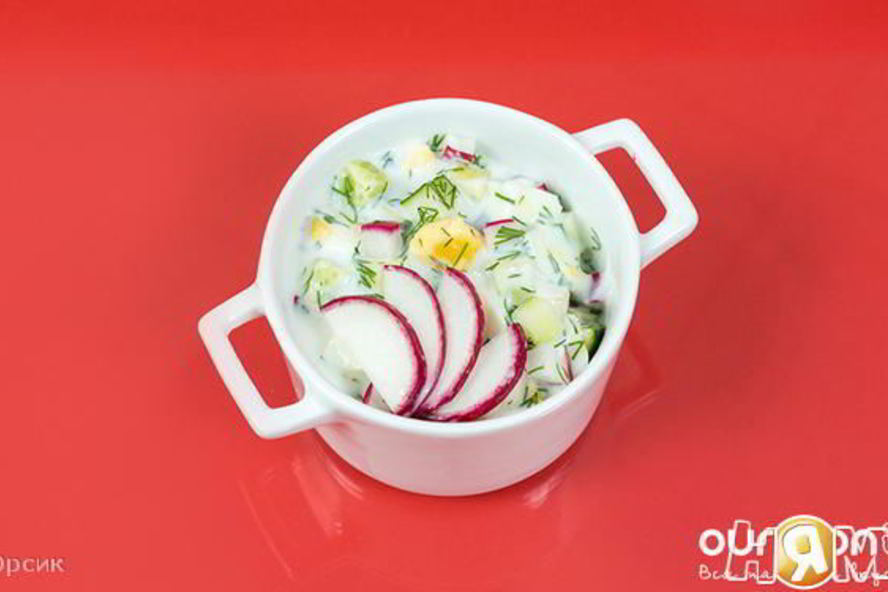 Рецепт холодного супа редиска