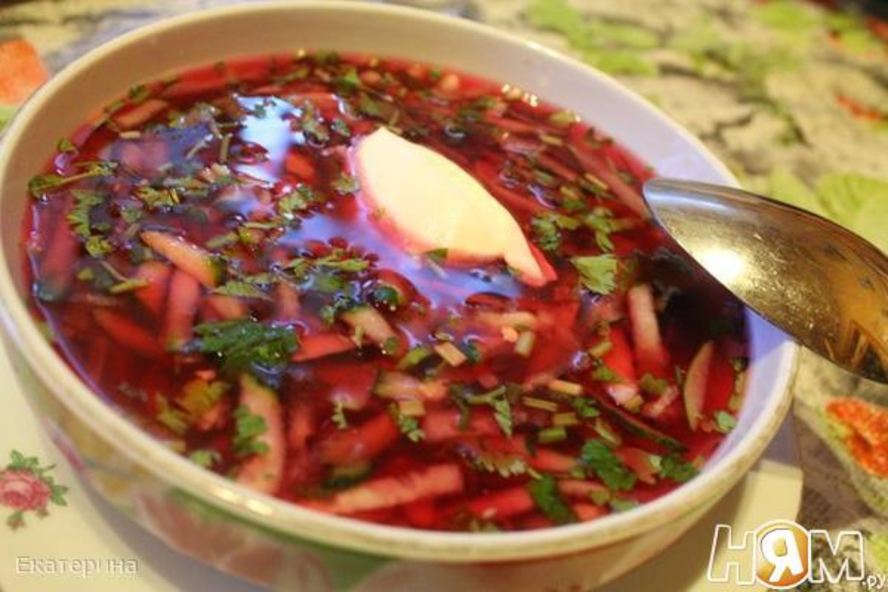 Рецепт холодного свекольного супа