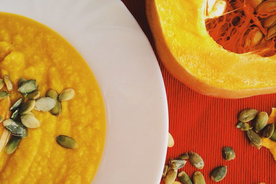 Рецепт крема-супа из тыквы с имбирем