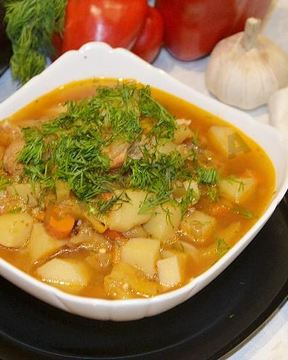 Лагман из говядины в мультиварке