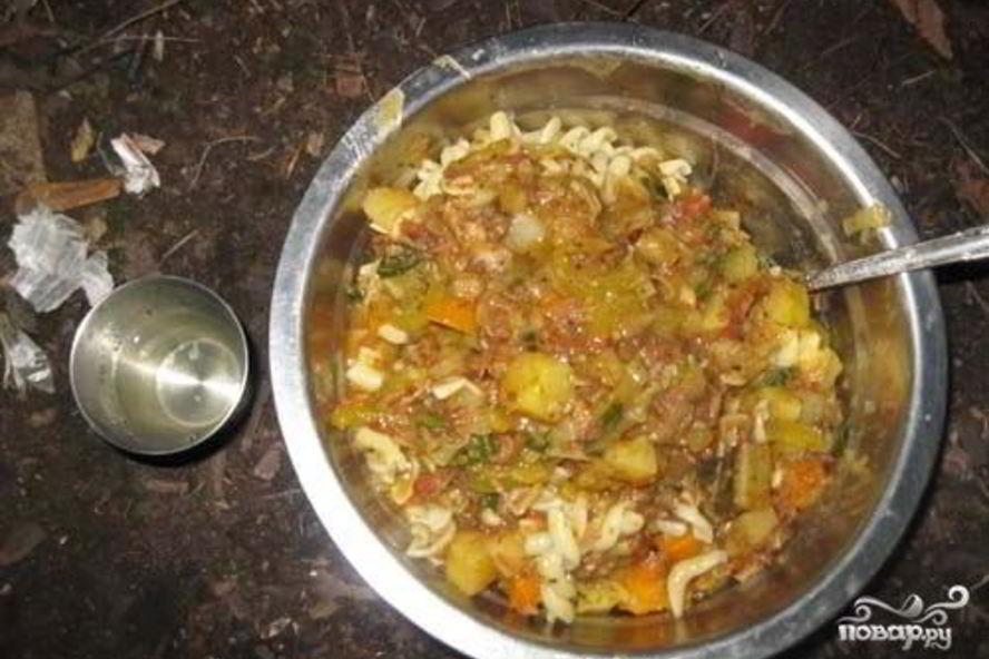 Рецепт лагмана из тушенки