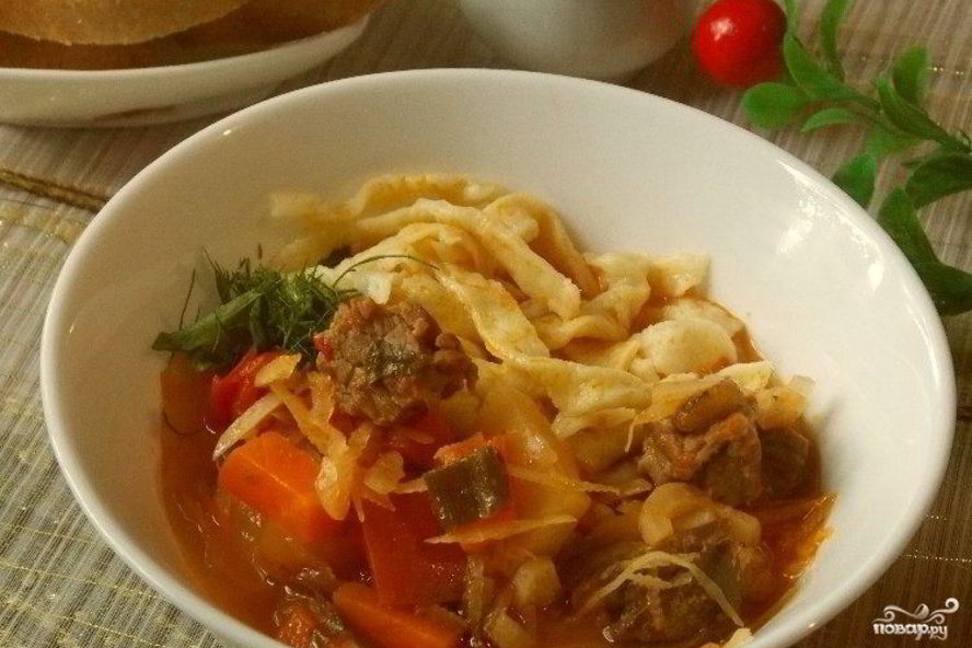 Рецепт лагмана капустного