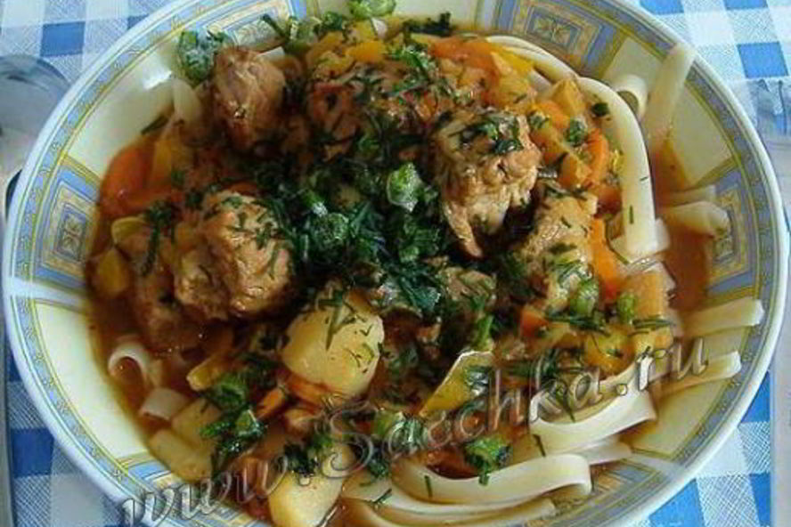 Рецепт лагмана ленивого