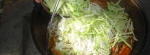 лагман на костре в казане. Шаг 6