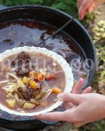 Лагман на костре