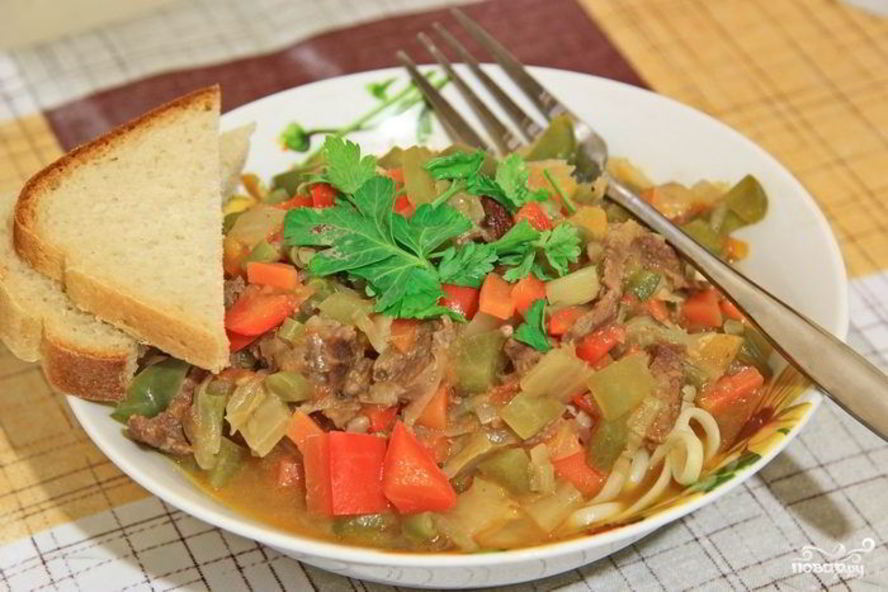 Рецепт лагмана с сельдереем