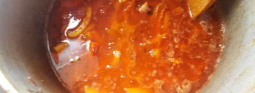 лагман с тянутой лапшой. Шаг 14