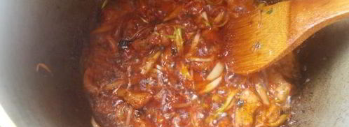 лагман с тянутой лапшой. Шаг 11