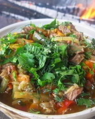 Лагман в казане