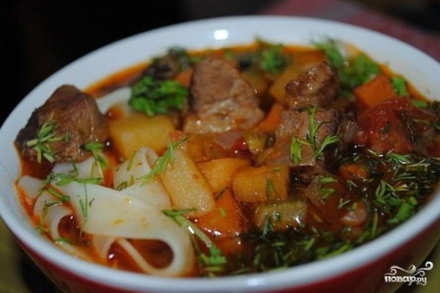 Рецепт лагмана в мультиварке