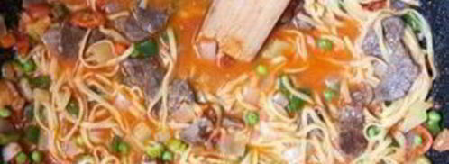 лагман в воке. Шаг 6