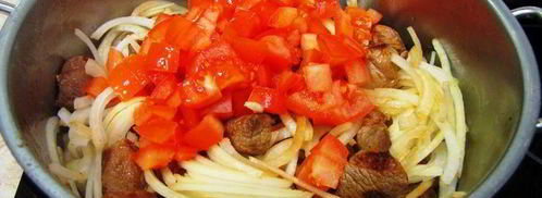 узбекский лагман с настоящей домашней лапшой. Шаг 16