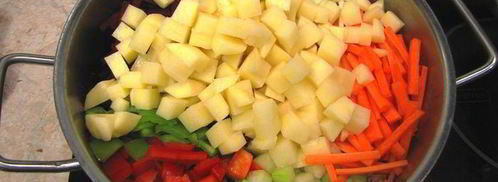 узбекский лагман с настоящей домашней лапшой. Шаг 17