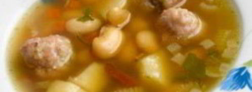 мексиканский фасолевый суп с фрикадельками. Шаг 7