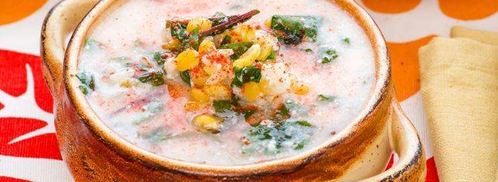 кисломолочный суп со свекольной ботвой сарнапур. Шаг 6