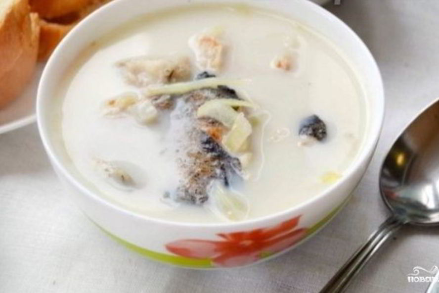 Рецепт латвийского молочного супа с рыбой