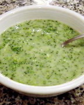 Молочный суп из брокколи